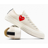Кеды Converse Comme des Garçons Play x Chuck 70 Low Single Heart Milk