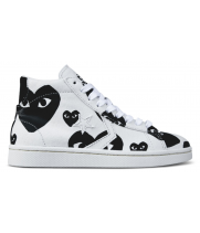 Кеды Converse Comme des Garçons Play Pro Hi White Black