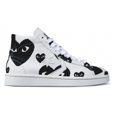 Кеды Converse Comme des Garçons Play Pro Hi White Black