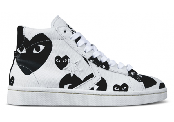 Кеды Converse Comme des Garçons Play Pro Hi White Black