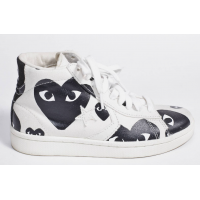 Кеды Converse Comme des Garçons Play Pro Hi White Black