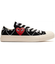 Кеды Converse Comme des Garçons Play x Chuck Taylor All-Star 70 Low All-Over Print Black