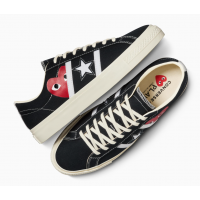 Кеды Converse Comme des Garçons Play x One Star Academy Pro Black Egret