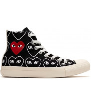 Кеды Converse Comme des Garçons Play x Chuck Taylor All-Star 70 High All-Over Print Black