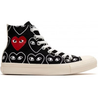 Кеды Converse Comme des Garçons Play x Chuck Taylor All-Star 70 High All-Over Print Black