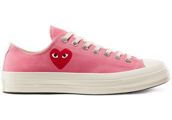 Кеды Converse Comme des Garçons Play x Chuck 70 Low Bright Pink