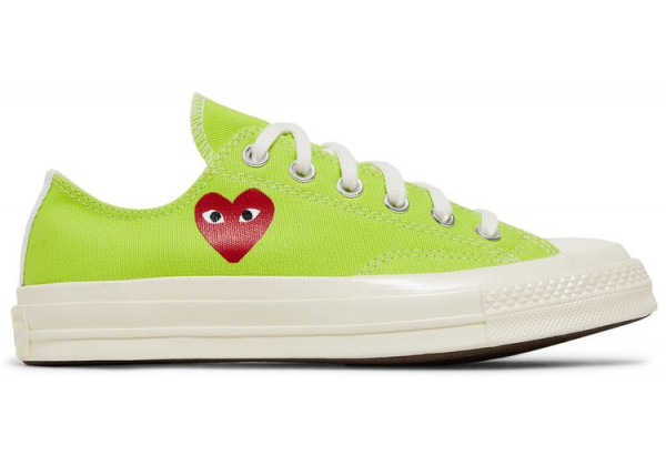 Кеды Converse Comme des Garçons Play x Chuck 70 Low Bright Green
