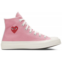 Кеды Converse Comme des Garçons Play x Chuck 70 High Bright Pink