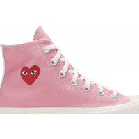 Кеды Converse Comme des Garçons Play x Chuck 70 High Bright Pink
