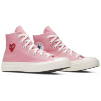 Кеды Converse Comme des Garçons Play x Chuck 70 High Bright Pink