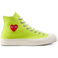 Кеды Converse Comme des Garçons Play x Chuck 70 High Bright Green