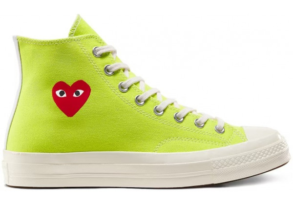 Кеды Converse Comme des Garçons Play x Chuck 70 High Bright Green