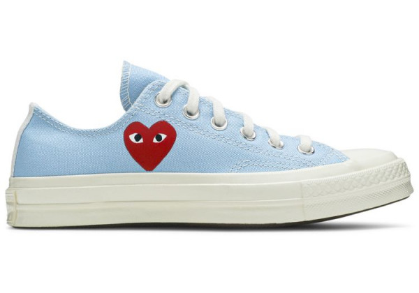 Кеды Converse Comme des Garçons Play x Chuck 70 Low Bright Blue