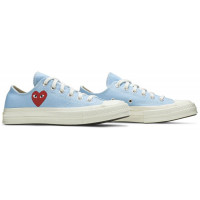 Кеды Converse Comme des Garçons Play x Chuck 70 Low Bright Blue