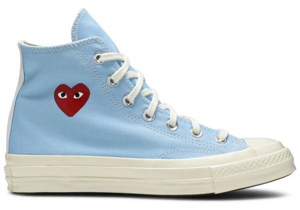 Кеды Converse Comme des Garçons Play x Chuck 70 High Bright Blue