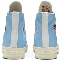 Кеды Converse Comme des Garçons Play x Chuck 70 High Bright Blue