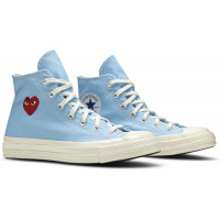 Кеды Converse Comme des Garçons Play x Chuck 70 High Bright Blue