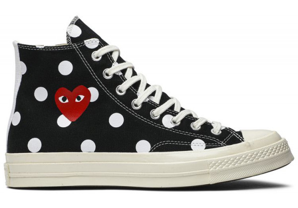 Кеды Converse Comme des Garçons x Chuck Taylor All Star 70 Hi Black Polka Dot