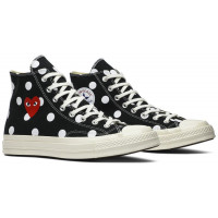 Кеды Converse Comme des Garçons x Chuck Taylor All Star 70 Hi Black Polka Dot