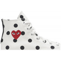 Кеды Converse Comme des Garçons x Chuck Taylor All Star 70 Hi White Polka Dot