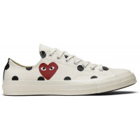 Кеды Converse Comme des Garçons x Chuck Taylor All Star 70 Low White Polka Dot