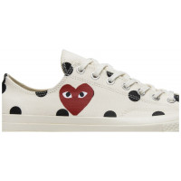 Кеды Converse Comme des Garçons x Chuck Taylor All Star 70 Low White Polka Dot