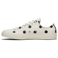 Кеды Converse Comme des Garçons x Chuck Taylor All Star 70 Low White Polka Dot