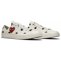 Кеды Converse Comme des Garçons x Chuck Taylor All Star 70 Low White Polka Dot