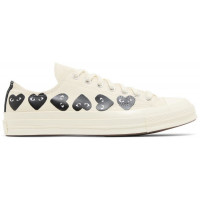 Кеды Converse Comme des Garçons Play x Chuck 70 Low Multi Heart Milk Black
