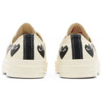 Кеды Converse Comme des Garçons Play x Chuck 70 Low Multi Heart Milk Black