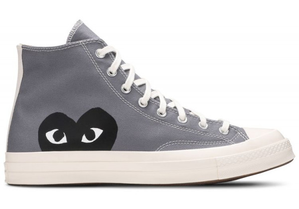 Кеды Converse Comme des Garçons Play x Chuck 70 High Steel Gray