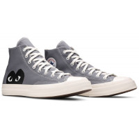 Кеды Converse Comme des Garçons Play x Chuck 70 High Steel Gray