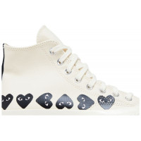 Кеды Converse Comme des Garçons Play x Chuck 70 High Multi Heart Milk Black