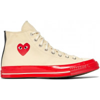 Кеды Converse Comme des Garçons Play x Chuck 70 High Pristine Red