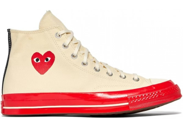 Кеды Converse Comme des Garçons Play x Chuck 70 High Pristine Red