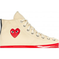 Кеды Converse Comme des Garçons Play x Chuck 70 High Pristine Red