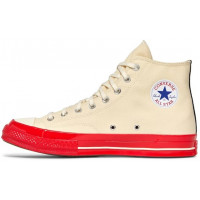 Кеды Converse Comme des Garçons Play x Chuck 70 High Pristine Red