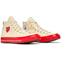 Кеды Converse Comme des Garçons Play x Chuck 70 High Pristine Red