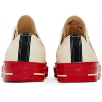Кеды Converse Comme des Garçons Play x Chuck 70 Low Pristine Red