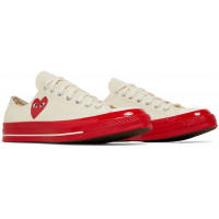 Кеды Converse Comme des Garçons Play x Chuck 70 Low Pristine Red