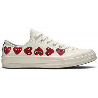 Кеды Converse Comme des Garçons Play x Chuck 70 Low Top Multi Heart White
