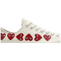 Кеды Converse Comme des Garçons Play x Chuck 70 Low Top Multi Heart White