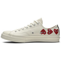 Кеды Converse Comme des Garçons Play x Chuck 70 Low Top Multi Heart White