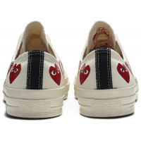 Кеды Converse Comme des Garçons Play x Chuck 70 Low Top Multi Heart White