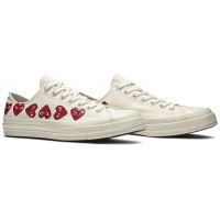 Кеды Converse Comme des Garçons Play x Chuck 70 Low Top Multi Heart White