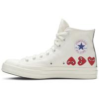Кеды Converse Comme des Garçons Play x Chuck 70 Hi Top Multi Heart White
