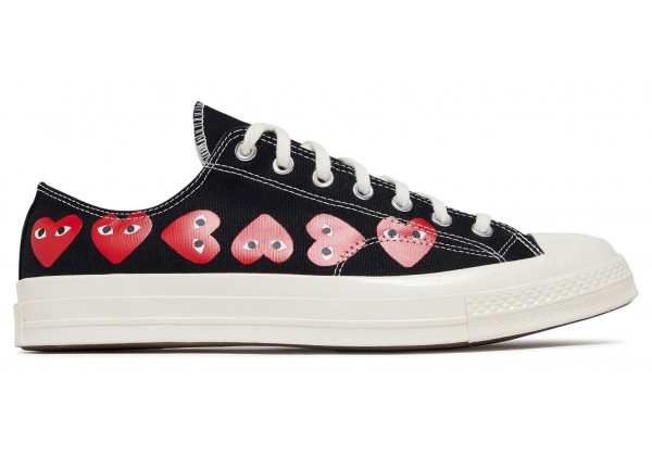Кеды Converse Comme des Garçons Play x Chuck 70 Low Multi Heart Black