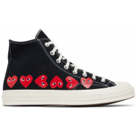 Кеды Converse Comme des Garçons Play x Chuck 70 High Multi Heart Black