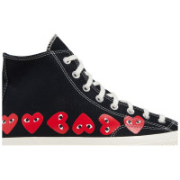 Кеды Converse Comme des Garçons Play x Chuck 70 High Multi Heart Black