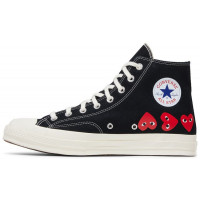 Кеды Converse Comme des Garçons Play x Chuck 70 High Multi Heart Black